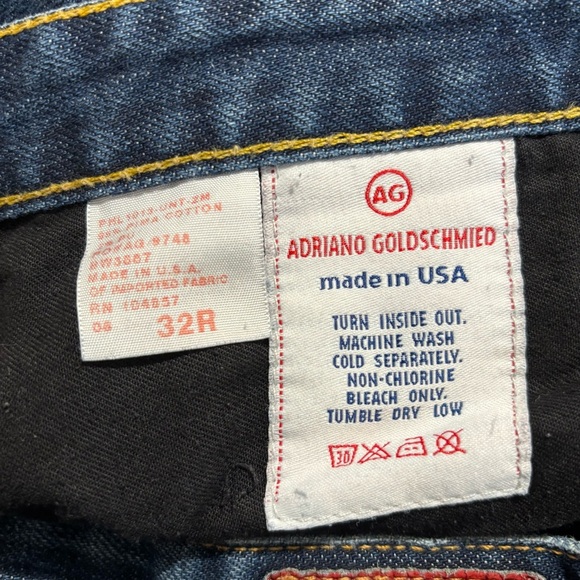 ADRIANO GOLDSCHMIED Sz 32R The Angel Jeans Mid-Wash Mid-Rise Bootcut Denim - Picture 11 of 11